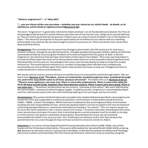 Hamartiology: Part-2 | PPT