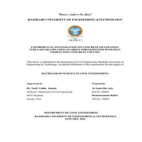 Front page of my Thesis submission