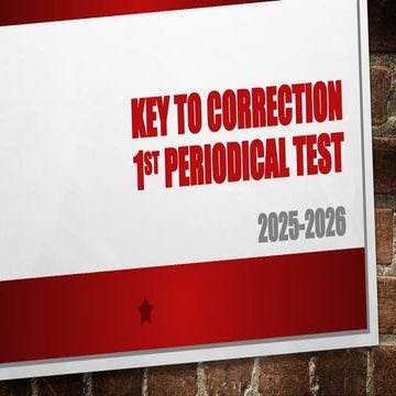 1ST PERIODICAL TEST KEY for all subjects in Grade 4.pptx