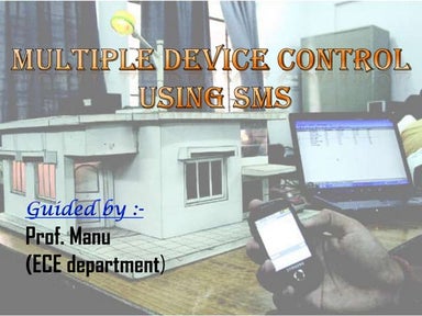 multiple input control by sms using GSM technology