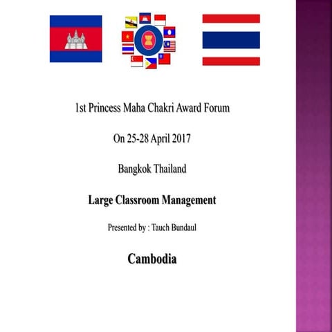 Ms. Tauch Bundaul [S2] : Show and Share - Cambodia 