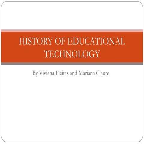 History of Educational Technology