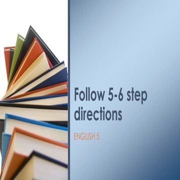 1st qtr 6 follow 5 6 step directions