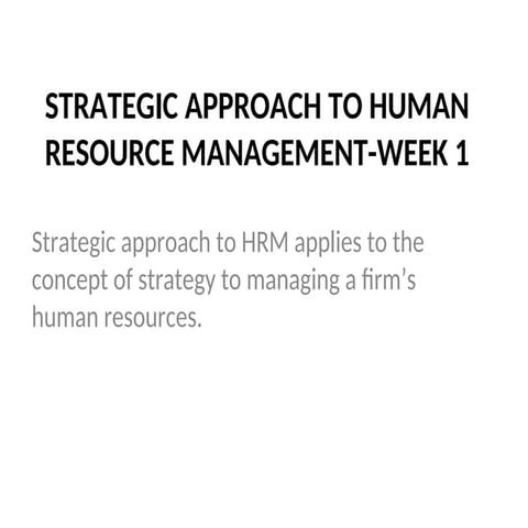 STRATEGIC APPROACH TO HUMAN RESOURCE MANAGEMENT.ppt
