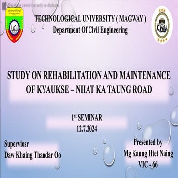 Maintenance Design of flexible pavement by using CBR method | PPTX