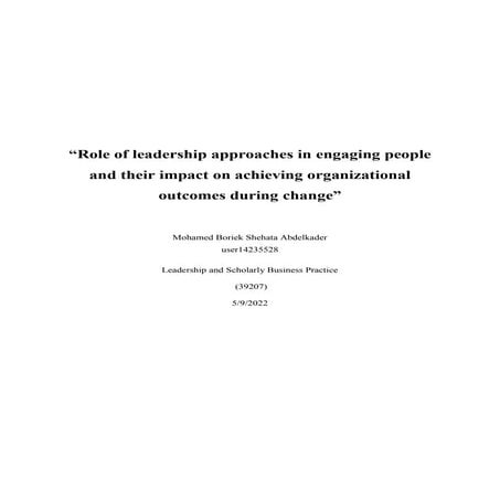 A Critique Of Transformational Leadership Theory | PDF