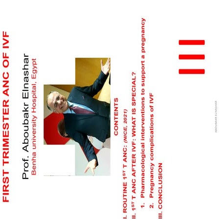 FIRST TRIMESTER ANC OF IVF