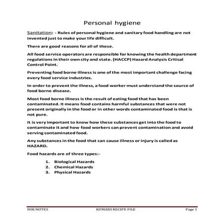 BSc HOTEL MANAGEMENT  FOOD PRODUCTION 1st year notes