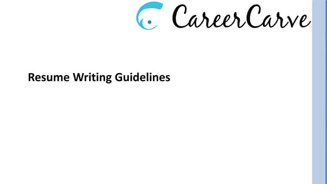 1st year Resume Writing Guidelines for Students.pdf