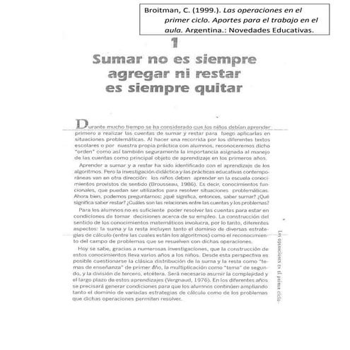 1 sumar no es siempre agregar ni restar es siempre quitar  problemas estructu...