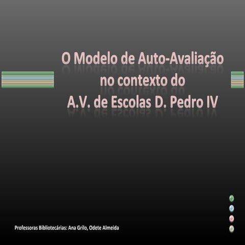 O Modelo de Auto-Avaliação