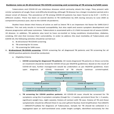 Tuberculosis screening in high risk populations as per NTEP and | PPTX