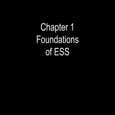 1 Teacher Foundations of ESS Slideshow Revision