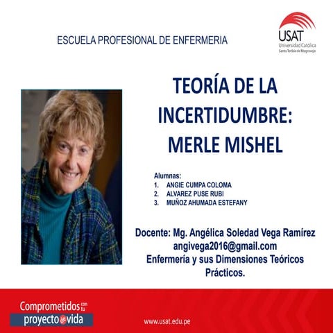 Teoría de la incertidumbre frente a la enfermedad | PPTX