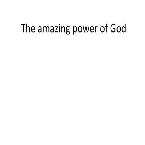 The Power Of God | PPT