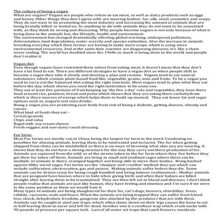 1 the culture of being a vegan (redraft 1)