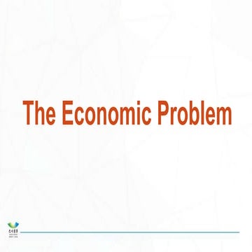 1 the economic problem