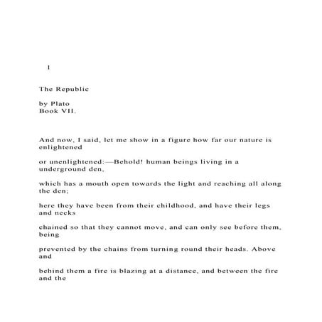 1  The Republic by Plato Book VII. .docx