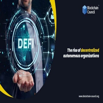 The rise of decentralized autonomous organizations