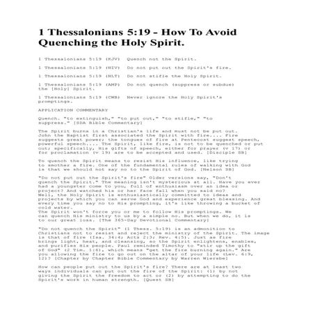1 Thessalonians 5_19_How to Avoid Quenching the Holy Spirit.docx