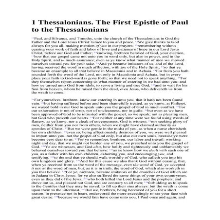 1 thessalonians of p aul
