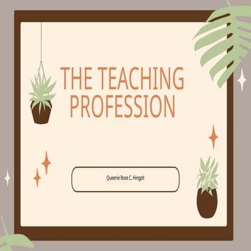 Module 1 The Teaching Profession Pdf