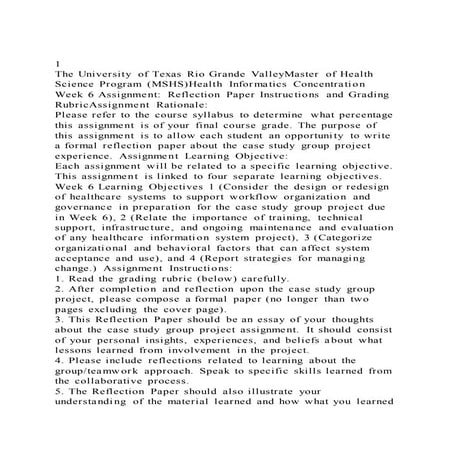 1 the university of texas rio grande valleymaster of health scien