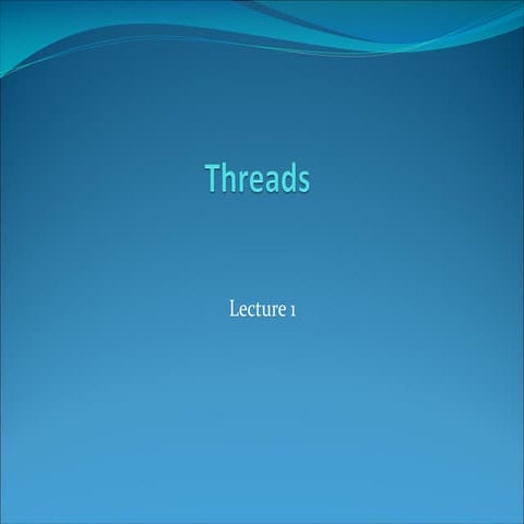 Basic Threads in Advanced operating system