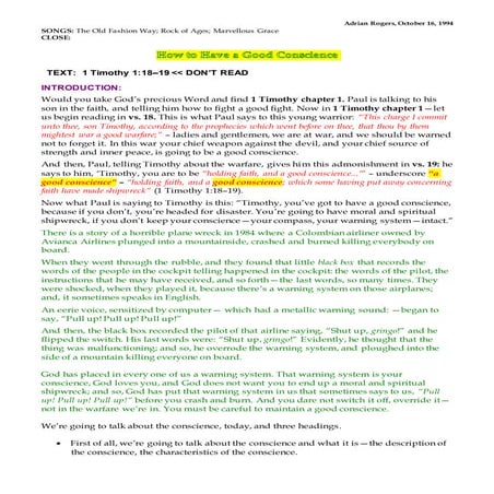 1 Tim 1.18-19-How to Have a Good Conscience.docx