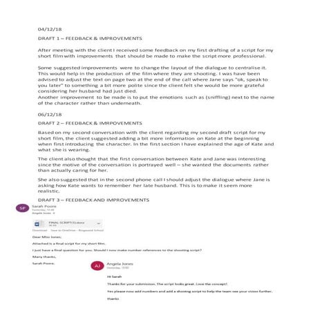 Evaluation of script | DOCX