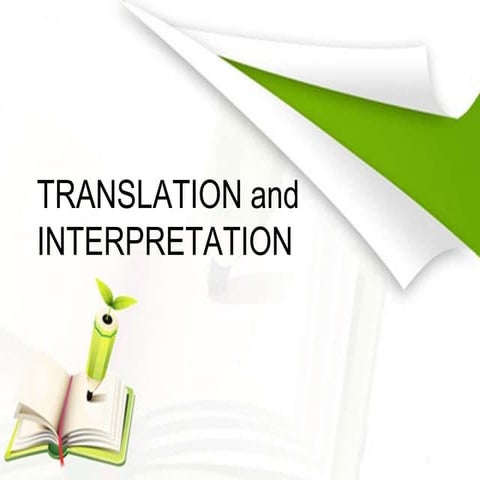 translation and interpretation