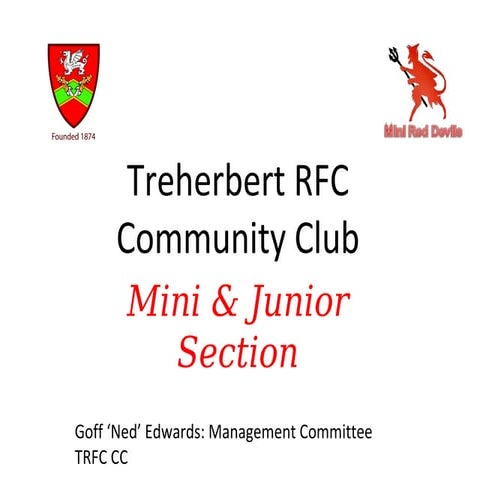 1 treherbert rfc community club