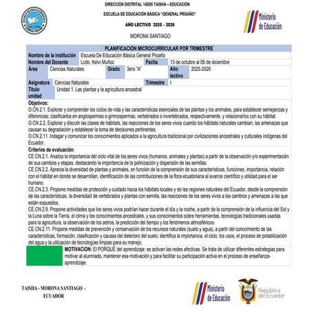 1 TRIMESTRE CCNN. plan microcurricular..