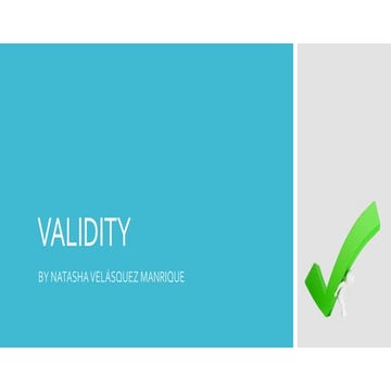 Validity
