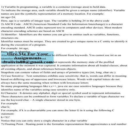 1) VariableIn programming, a variable is a container (storage area).pdf