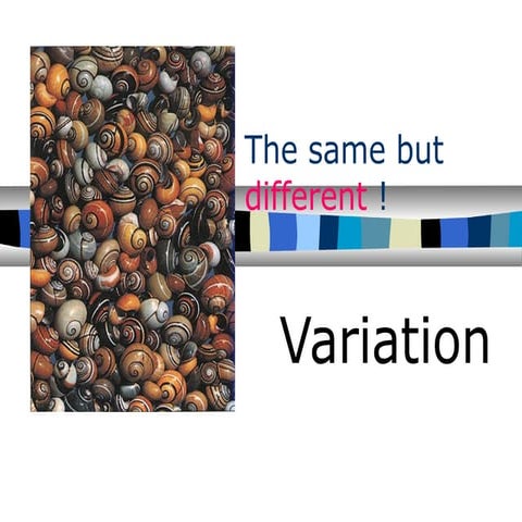 Biology Form 5 Chapter 6 Variation 6.1 