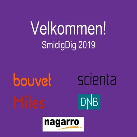 Velkommen SmidigDig 2019