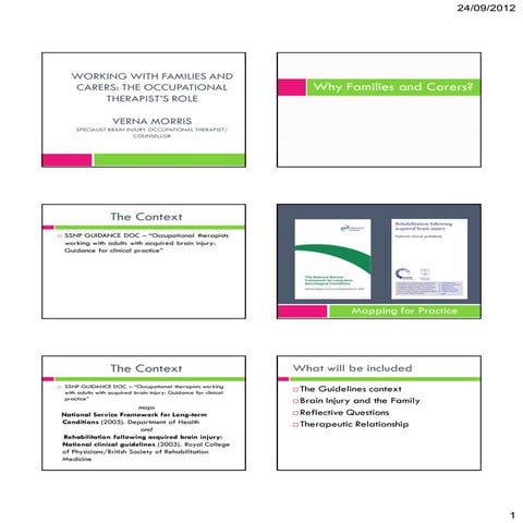 Verna Morris -  working with families