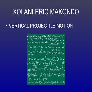 1 vertical projectile motion