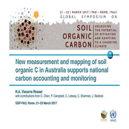 New Measurement and Mapping of SOC in Australia supports national carbon acco...