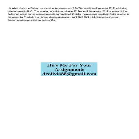 1 What does the Zdisk represent in the sarcomere A The p.pdf