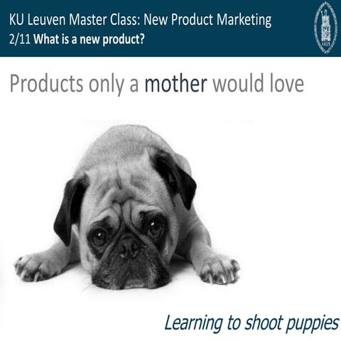New Product Marketing: Products only a mother would love.... Shooting the pup...