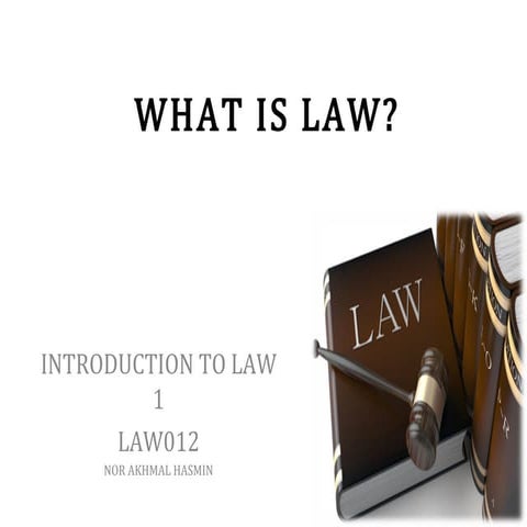 1) what is law (1)