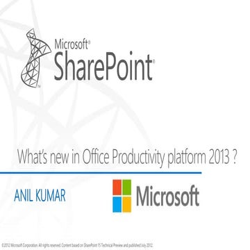 New features SharePoint 2013 