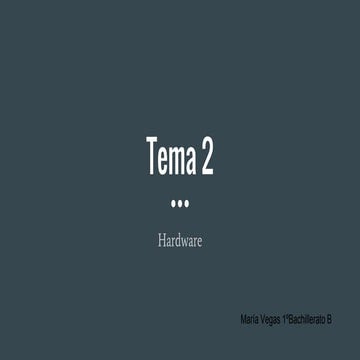 Trabajo Hardware Tema 2 
