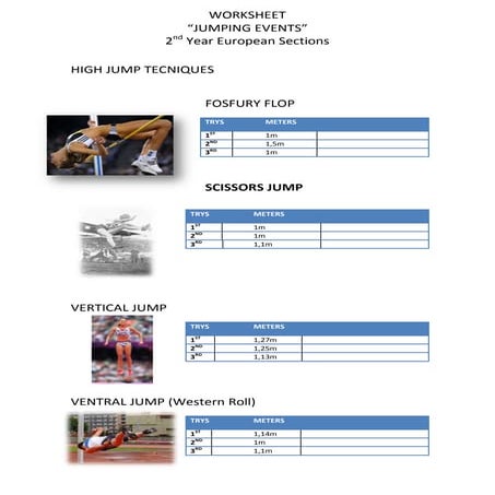1ºws high jump 2ºsecciones