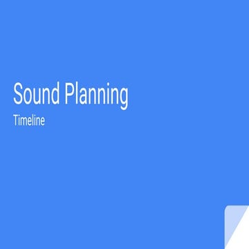 Sound timeline | PPTX