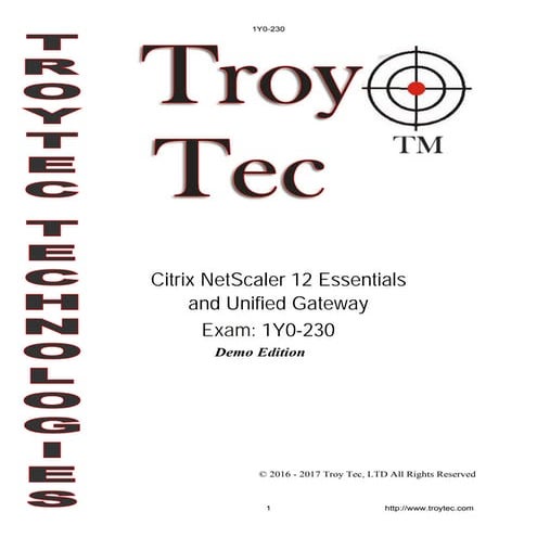 1y0 230 exam-citrix netscaler 12 essentials