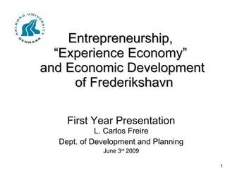 1 Year PhD Presentation