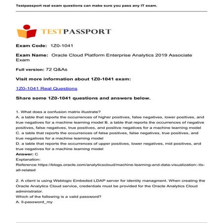 1z0-1041-22 Testing Engine